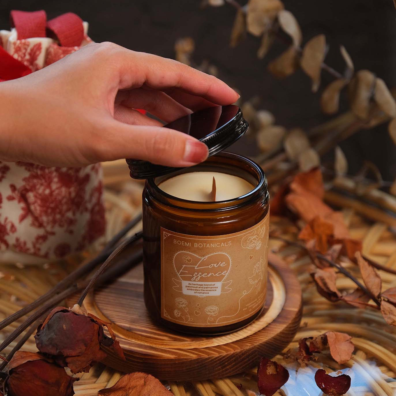 Scented Candle Love Essence (Valentine Series) Boemi Botanicals