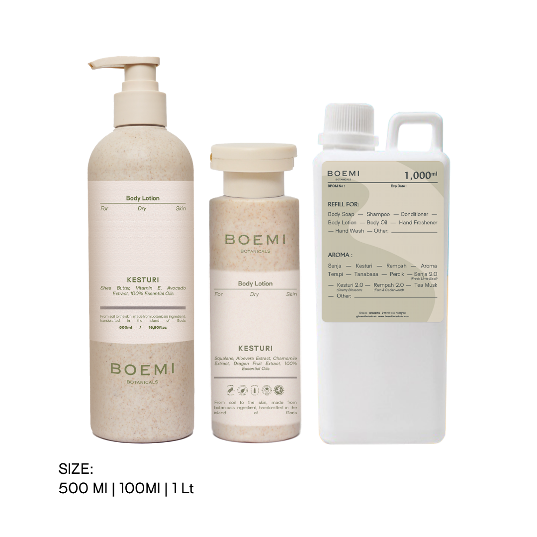 Aromatic and Flowery Body Lotion - Kesturi (Dry Skin) Boemi Botanicals