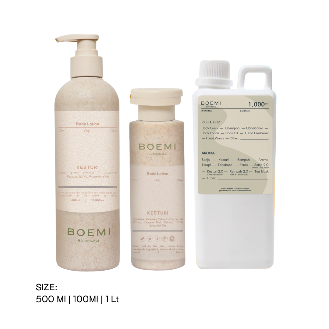 Aromatic and Flowery Body Lotion - Kesturi (Dry Skin) Boemi Botanicals