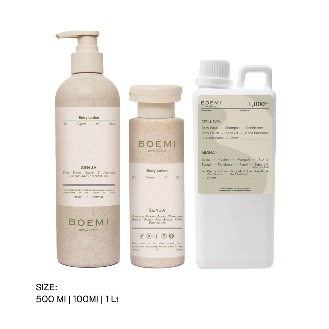 Fresh and Citrusy Body Lotion Senja (All Skin Types) Boemi Botanicals