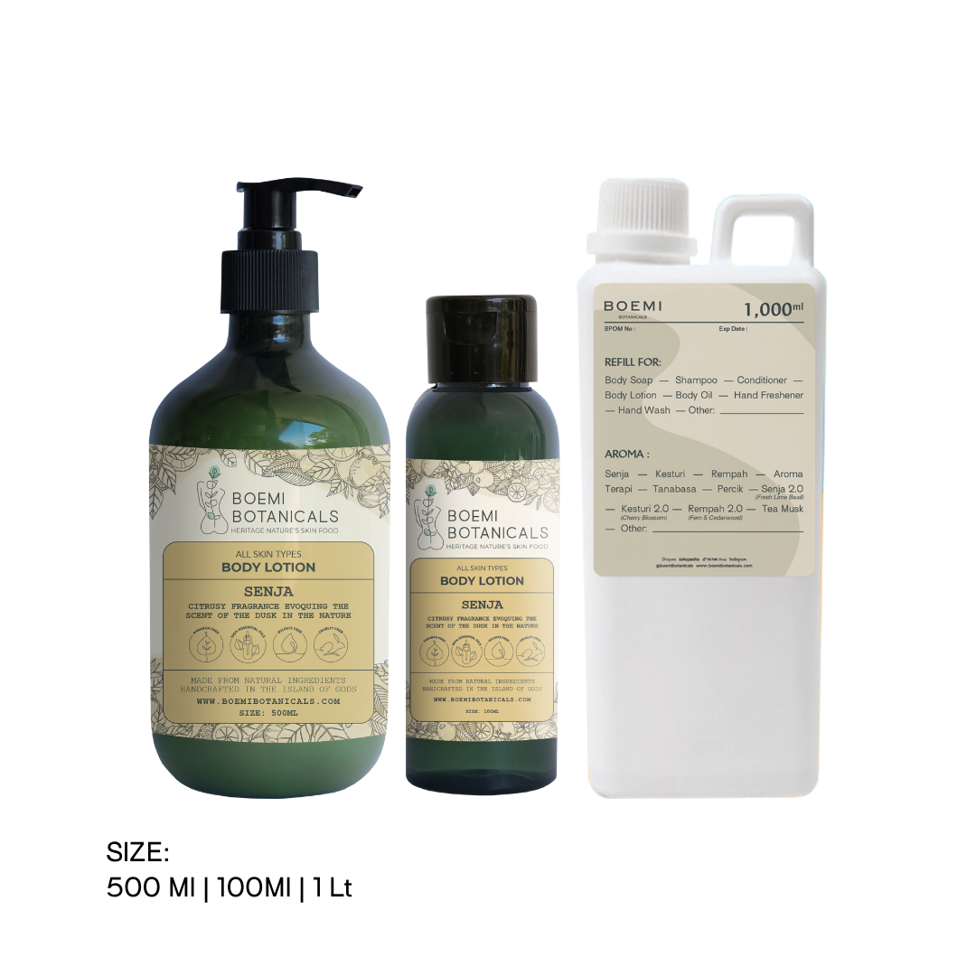 Fresh and Citrusy Body Lotion Senja (All Skin Types) Boemi Botanicals