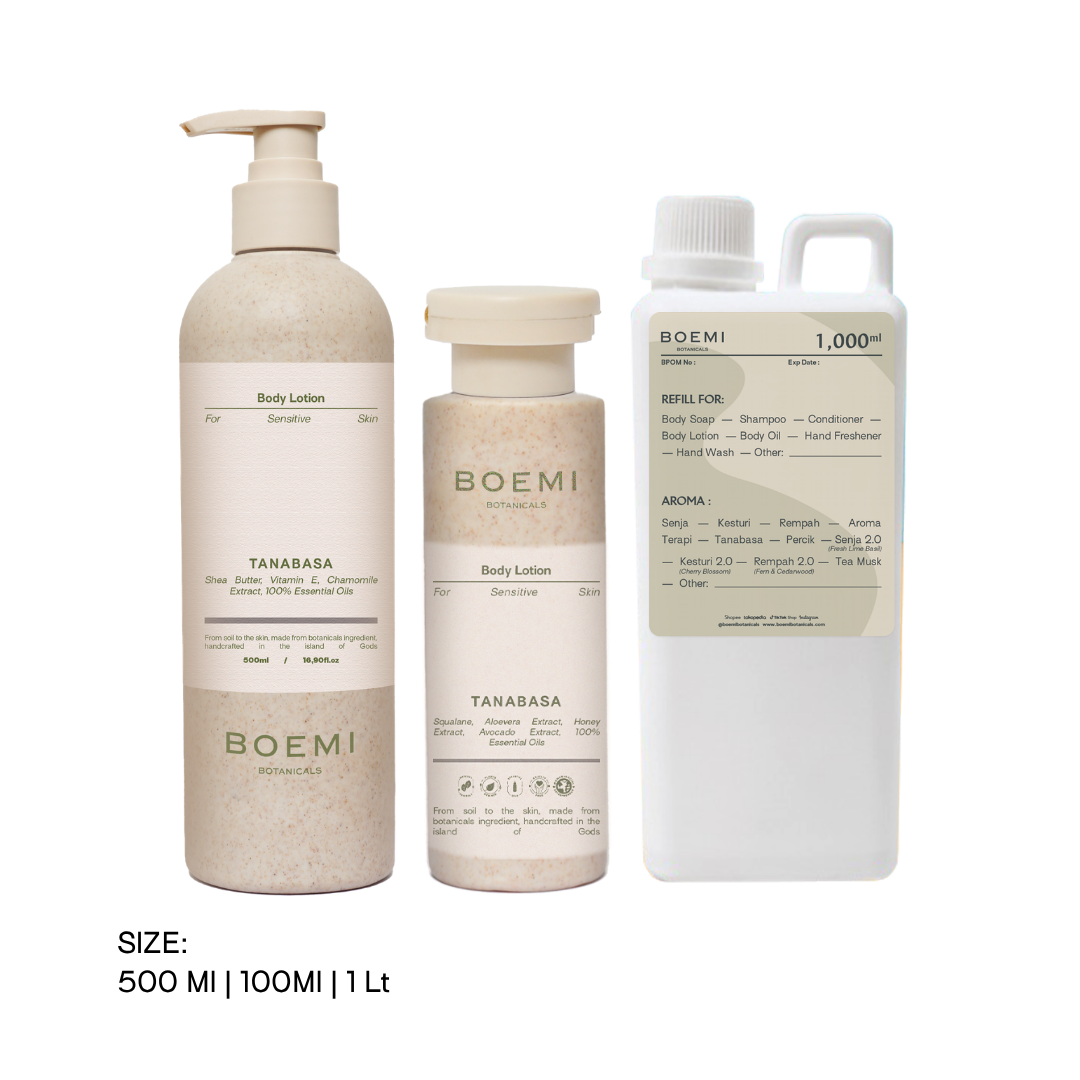 Earthy and Woody Body Lotion - Tanabasa (Sensitive Skin) Boemi Botanicals