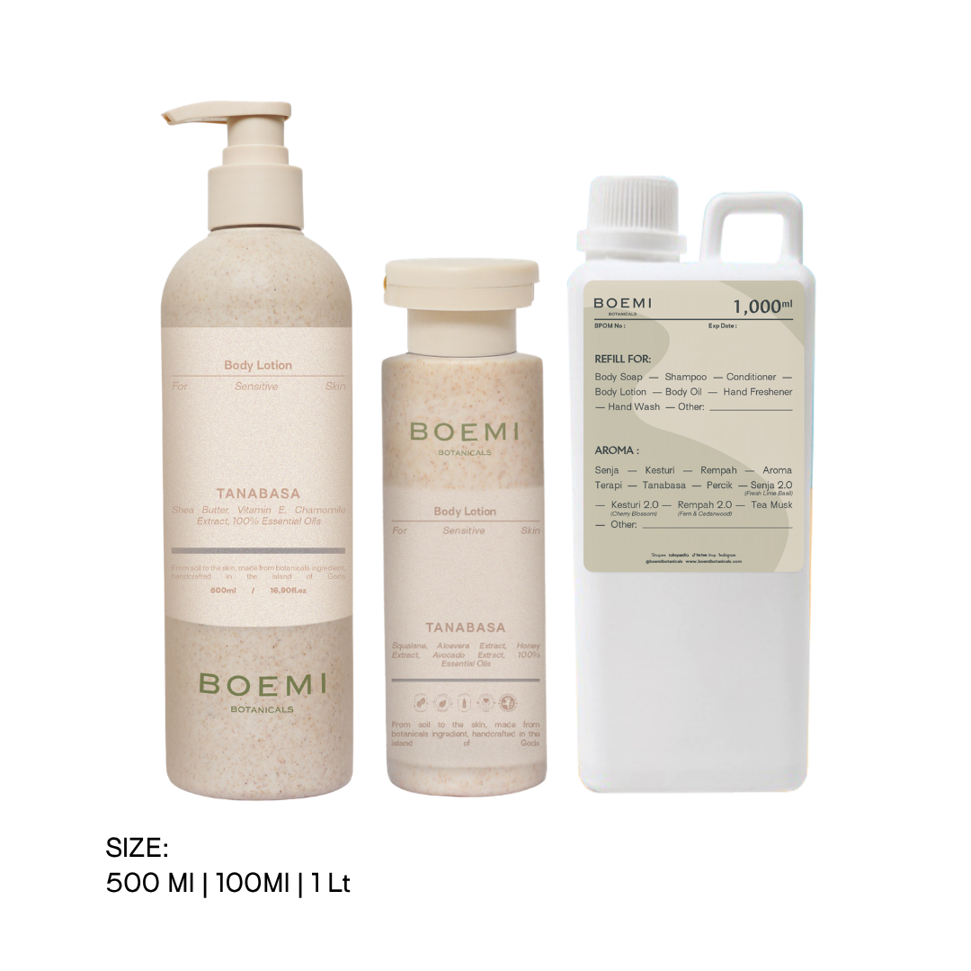 Earthy and Woody Body Lotion - Tanabasa (Sensitive Skin) Boemi Botanicals