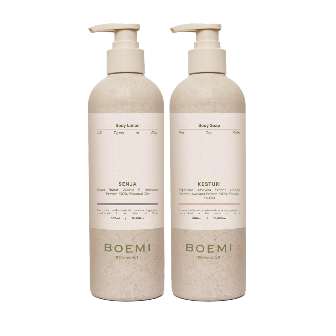 BOEMI Botanicals Daily Skin Ritual | Natural Body Soap & Body Lotion 500ml BOEMI Botanicals