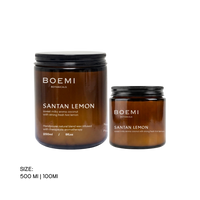 Scented Candle Santan Lemon Boemi Botanicals