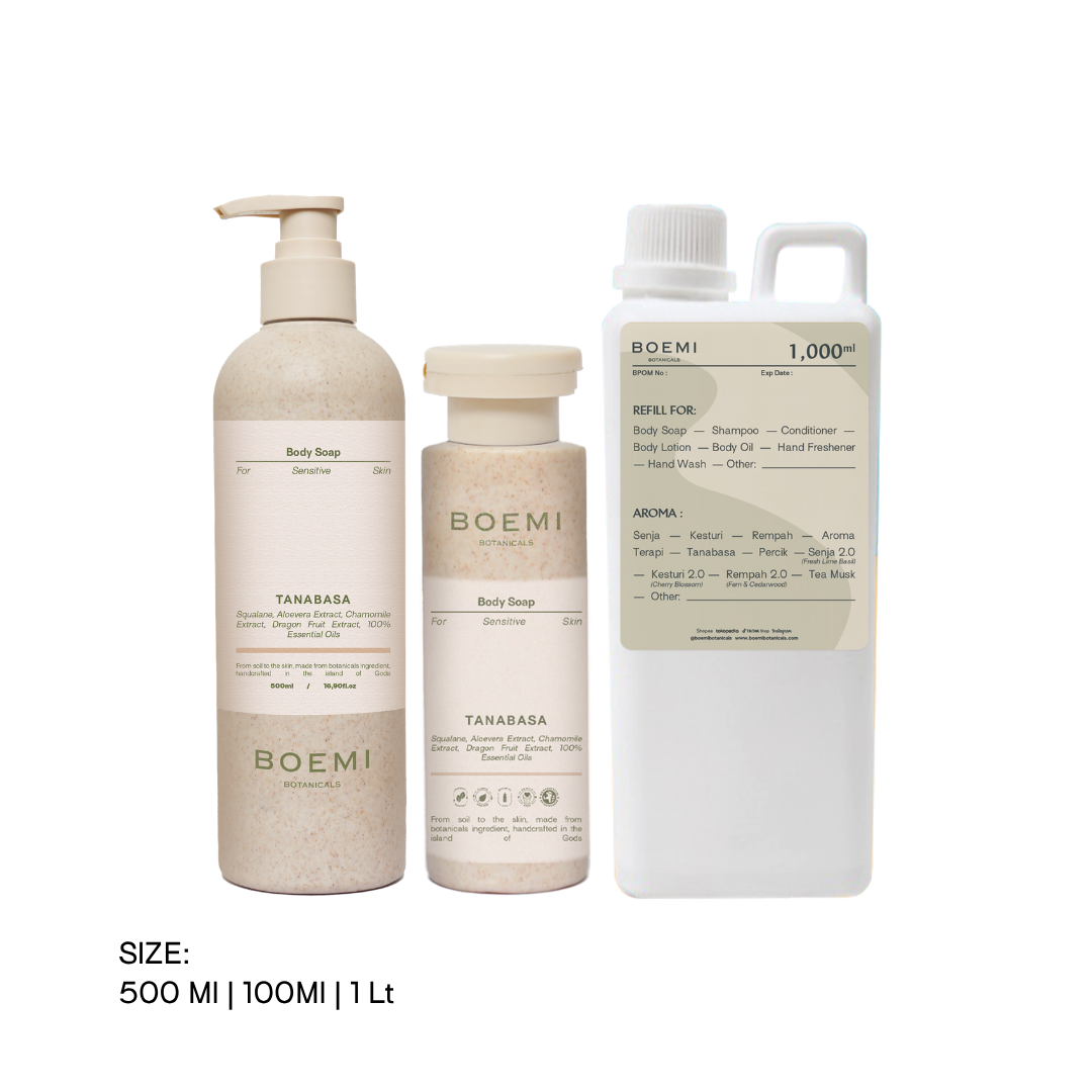 Earthy and Woody Body Soap - Tanabasa (Sensitive Skin) Boemi Botanicals
