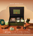 [Special Hampers Ramadan] BOEMI Botanicals Bingkisan Hari Raya | Hampers Lebaran | Natural Scented Candle, Fabric Room Spray, Artisanal Jam, and Coffee Drip | Natural Product Hampers BOEMI Botanicals