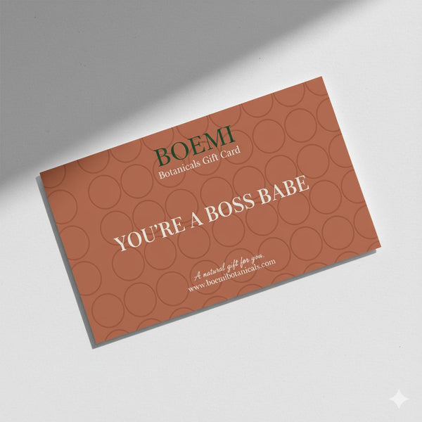 BOEMI Birthday Gift Card – A Natural Celebration
