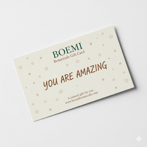 BOEMI Season’s Greetings Gift Card – A Natural Gift of Care