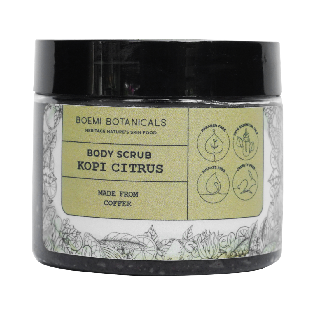 Body Scrub Kopi Citrus (Senja) Boemi Botanicals