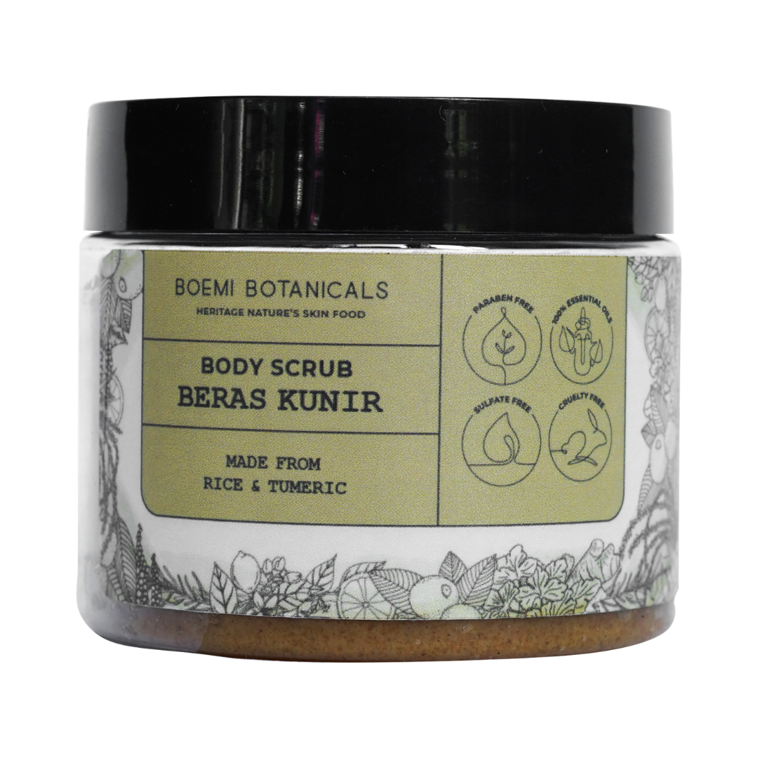 Body Scrub Beras Kunir (Aroma Terapi) Boemi Botanicals