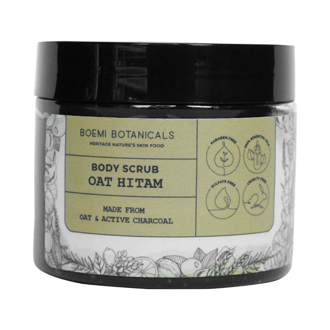 Body Scrub Oat Hitam (Rempah) Boemi Botanicals