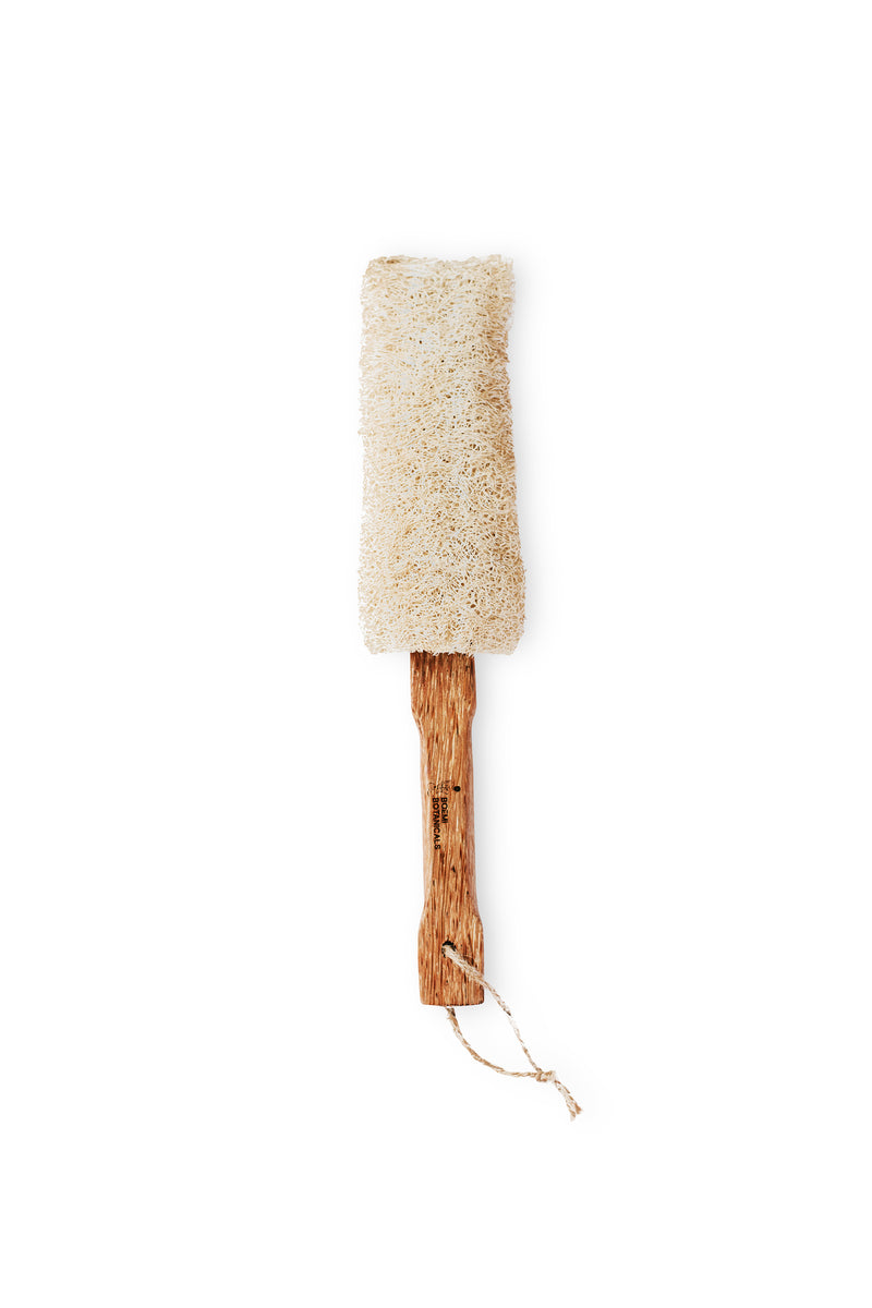 BOEMI Botanicals Sustainable Natural Sponge-Dried Loofah Pumpkin - Handle